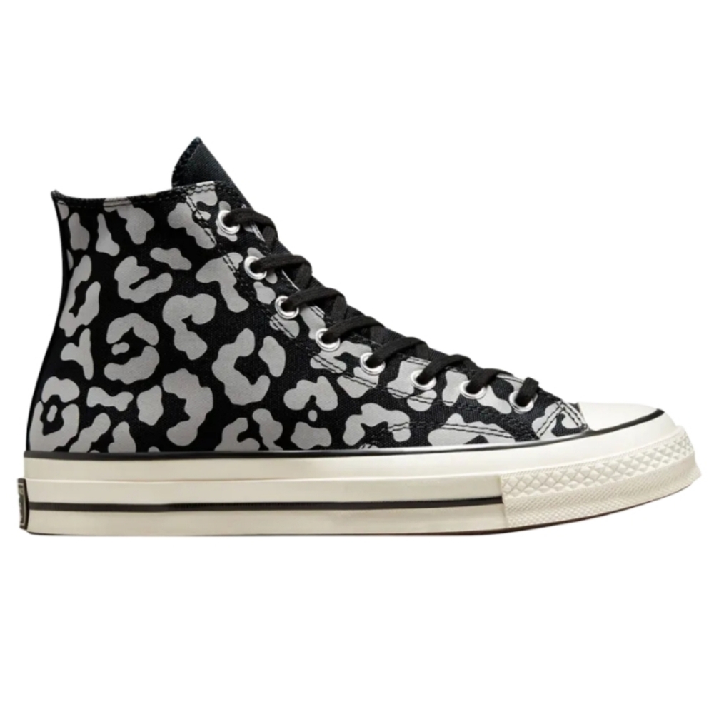 Converse Chuck 70 Hi trainers Black Reflective Leopard Print Sz 10.5W/8.5M NWOT - Picture 2 of 16